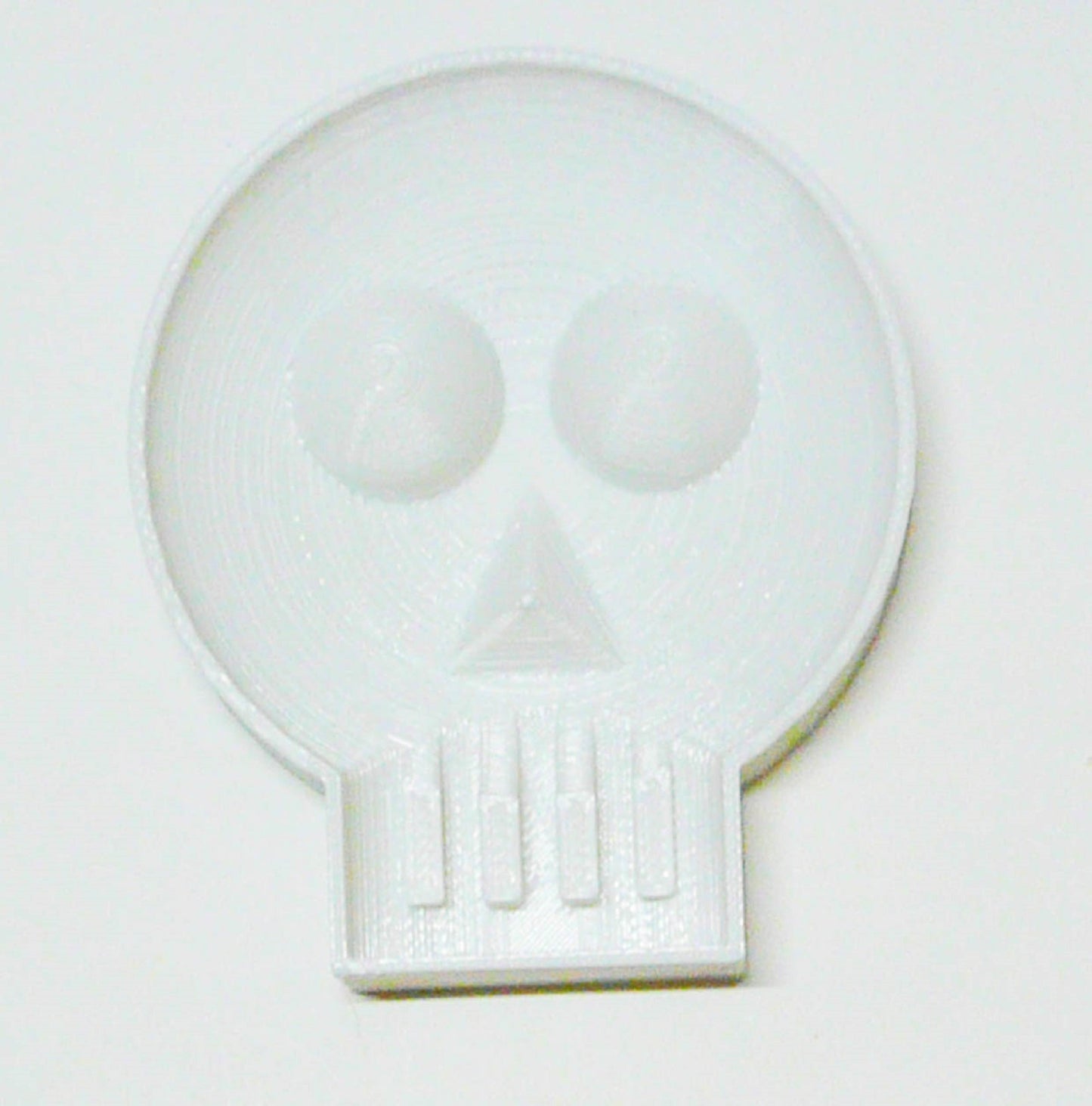 Skull Detailed Round Eyes Triangle Nose Day Of The Dead Cookie Cutter USA PR2141