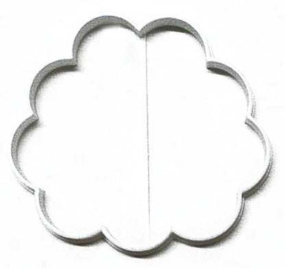 Puffy Cloud Or Peony Carnation Flower Outline Cookie Cutter USA PR3119
