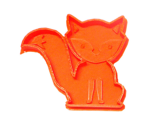 6x Baby Fox Animal Fondant Cutter Cupcake Topper 1.75 IN USA FD2038