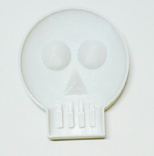 6x Skull Detailed Fondant Cutter Cupcake Topper 1.75" USA FD2141