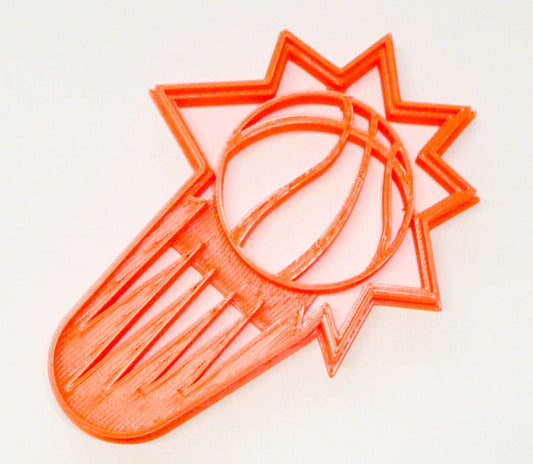 6x Phoenix Suns Fondant Cutter Cupcake Topper Size 1.75" USA FD2762