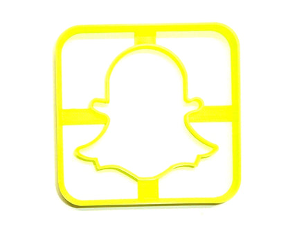 6x Snapchat Snap Chat Fondant Cutter Cupcake Topper 1.75" USA FD2952