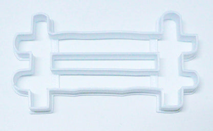 6x Fence Outline Picket Fondant Cutter Cupcake Topper Size 1.75 Inch USA FD2974
