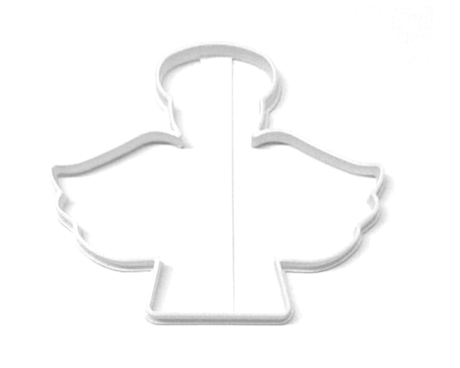 6x Angel With Halo Outline Fondant Cutter Cupcake Topper 1.75 IN USA FD3214