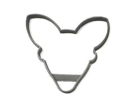 6x Doe Face Outline Fondant Cutter Cupcake Topper 1.75 IN USA FD3218