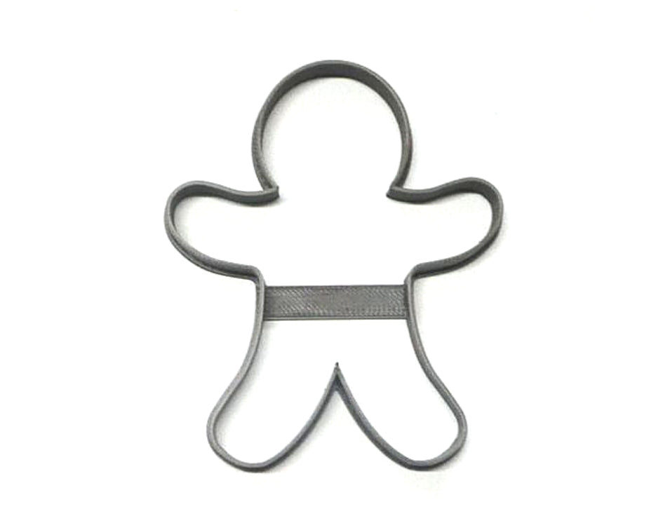 6x Gingerbread Man Fondant Cutter Cupcake Topper 1.75 IN USA FD3246