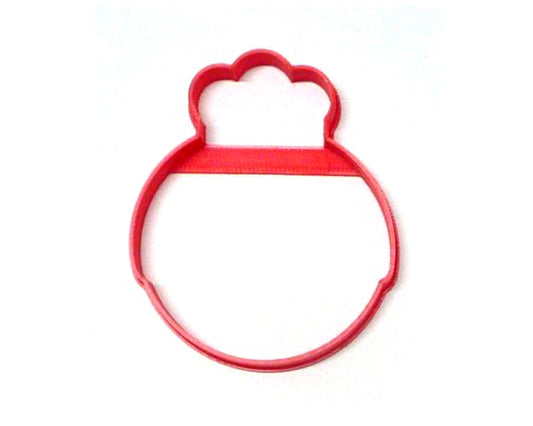 6x Mrs Claus Face Outline Fondant Cutter Cupcake Topper Size 1.75 Inch FD3266