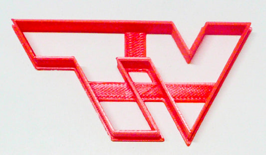 6x Virginia Tech Univ VT Letters Fondant Cutter Cupcake Topper 1.75 Inch FD3283