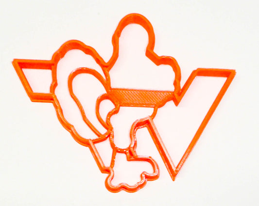 6x Virginia Tech Univ VT Hokies Fondant Cutter Cupcake Topper 1.75 Inch FD3284
