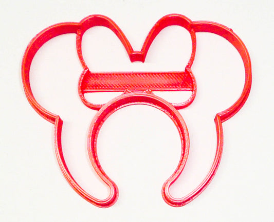 6x Minnie Mouse Ears Headband Fondant Cutter Cupcake Topper 1.75 Inch FD3309