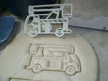City Trucks Kit Bucket Police Fire Garbage Set of 6 Cookie Cutters USA PR1258