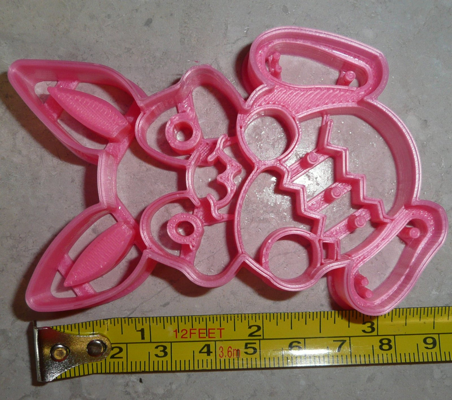 Easter Bunny Rabbit With Decorated Egg Detailed Cookie Cutter USA PR2400