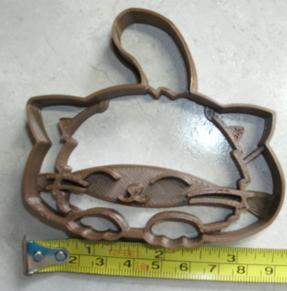 Cat Kitty Sneaky Laying Down Animal Pet Kitten Cookie Cutter Made In USA PR2342