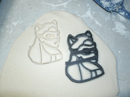 Cat Woman Superhero Logo Cookie Cutter Baking Tool Made In USA PR540