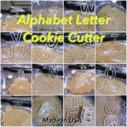 Alphabet Letters Complete Set Of 26 Cookie Cutters USA PR1012