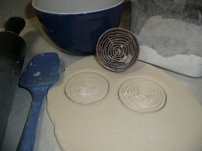 Detailed Tree Wood Grain Slice Stump Layer Cookie Cutter Made In USA PR2565