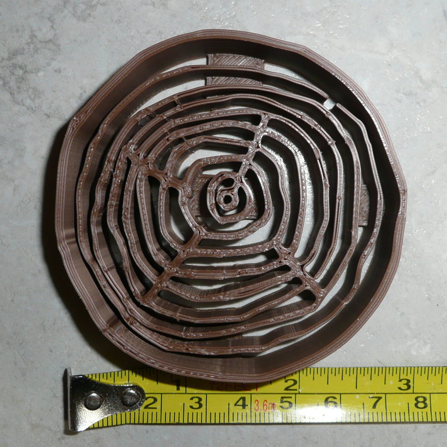Detailed Tree Wood Grain Slice Stump Layer Cookie Cutter Made In USA PR2565