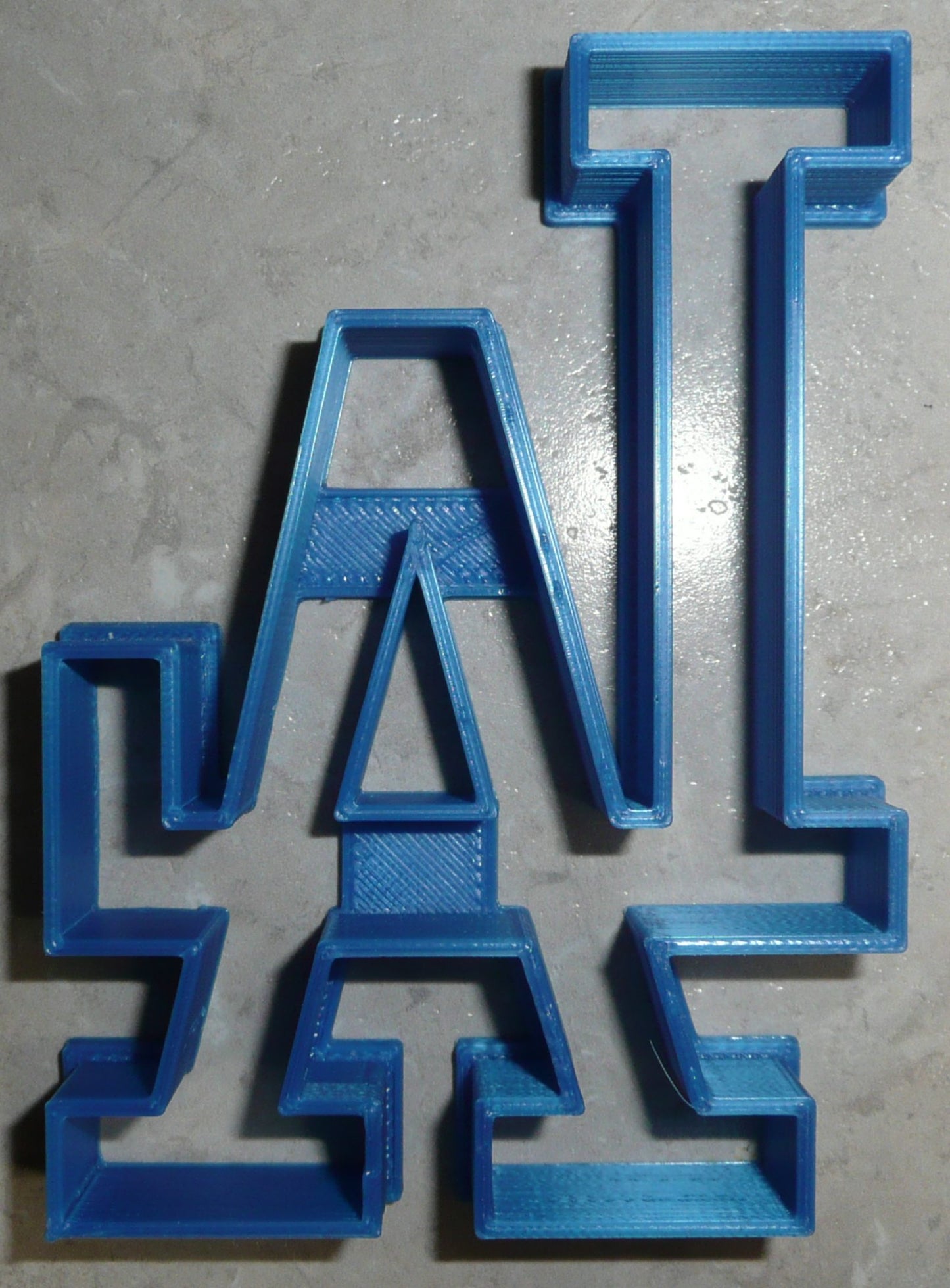 6x Los Angeles LA Dodgers Fondant Cutter Cupcake Topper Size 1.75 Inch FD2584