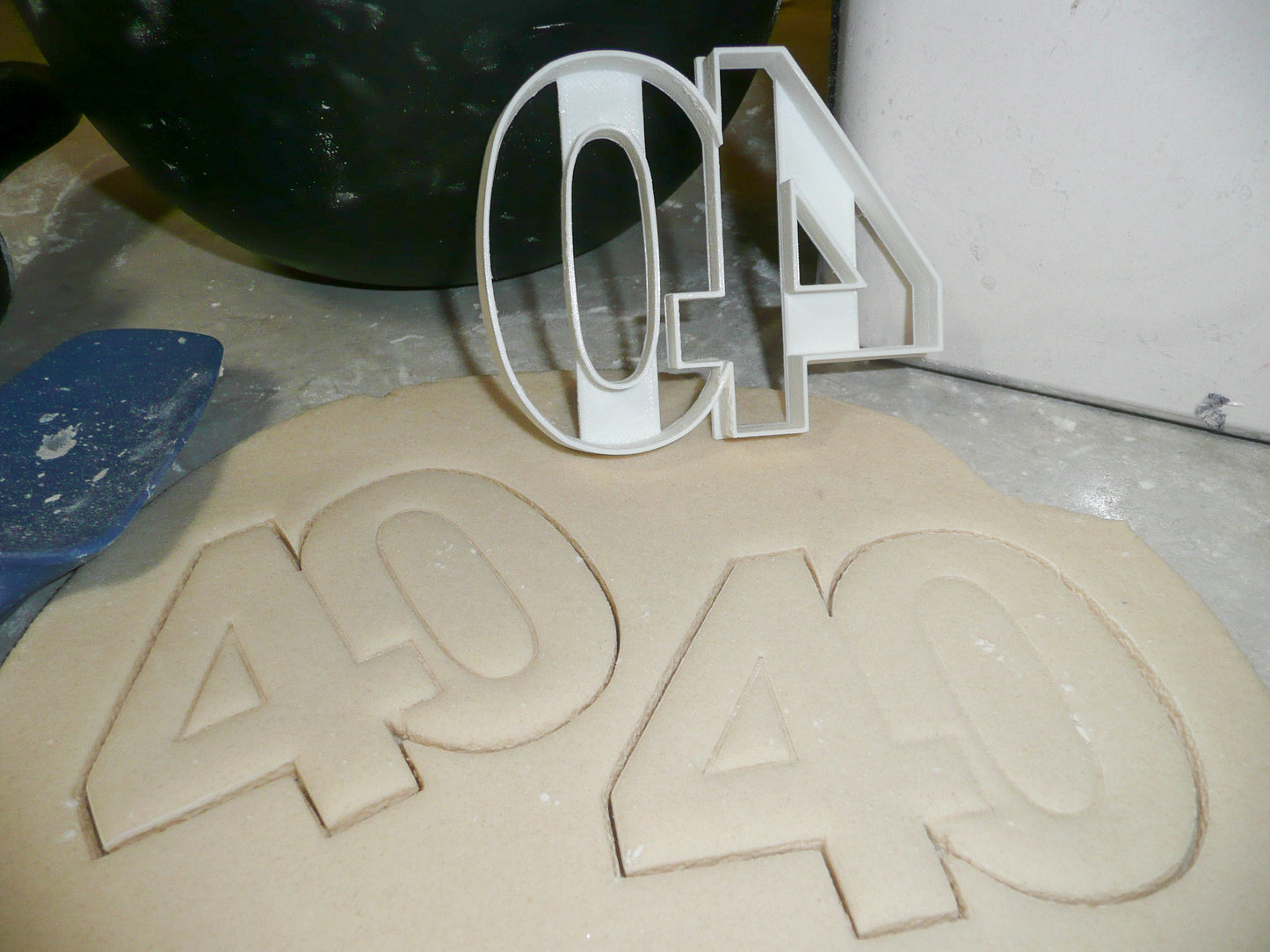 Number 40 Forty Anniversary Birthday Sports Cookie Cutter USA PR108-40