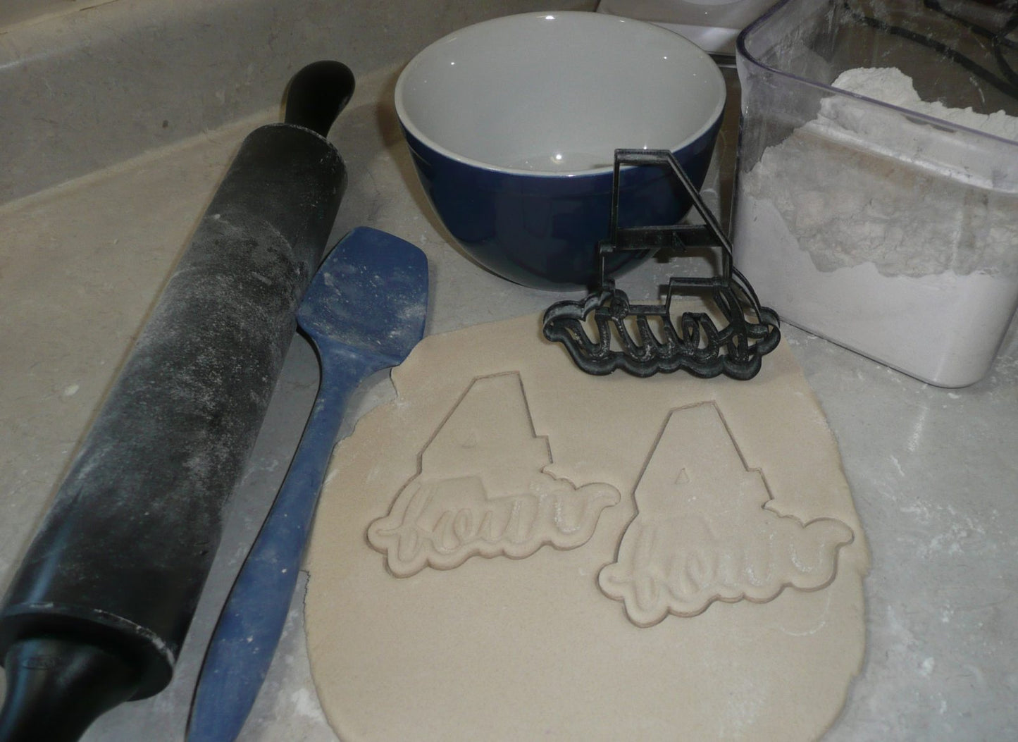 Number Four 4 With Word Birthday Anniversary Cookie Cutter USA PR2405