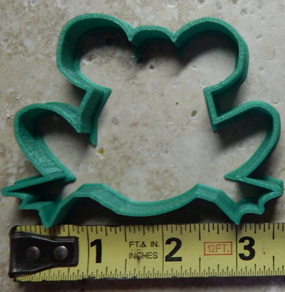 Frog Outline Pond Toad Amphibian Water Creature Cookie Cutter Made In USA PR2041