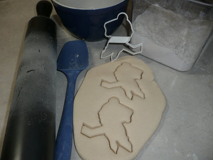 Ice Hockey Player With Stick Outline Cookie Cutter Made In USA PR2483