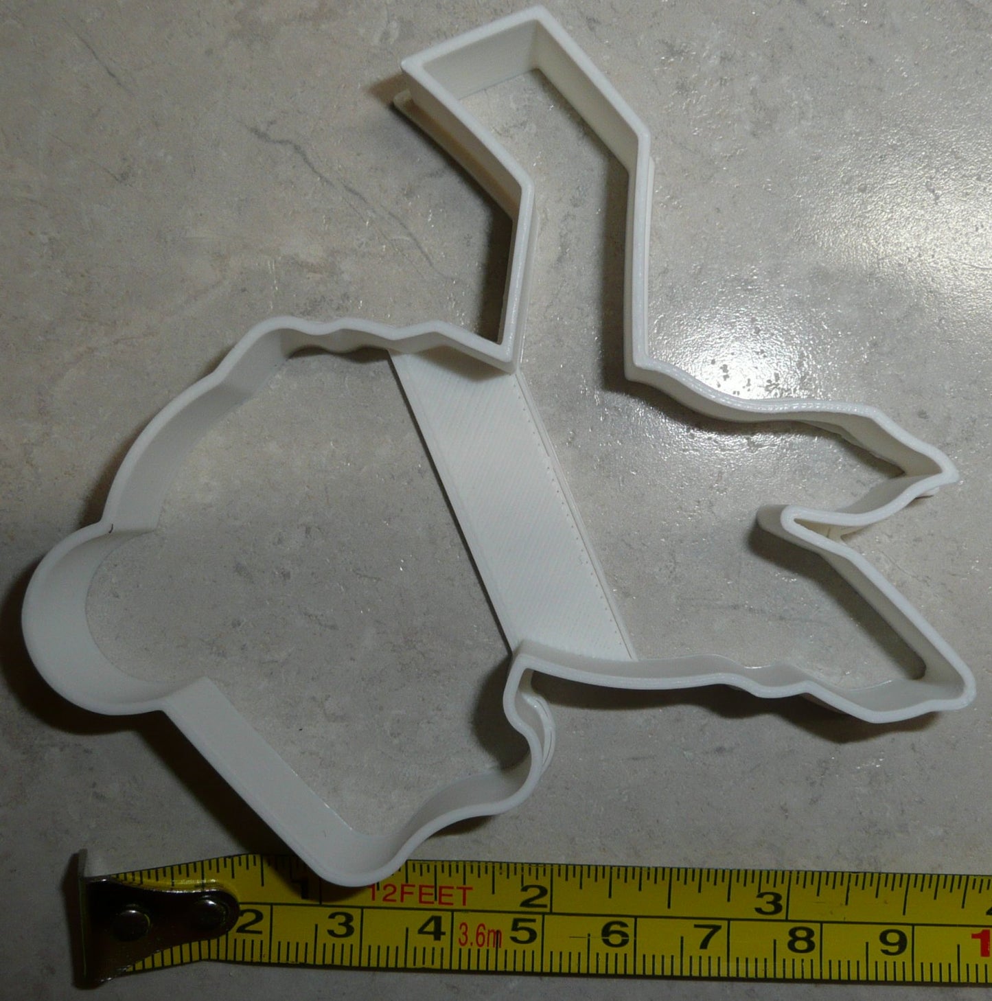 Ice Hockey Player With Stick Outline Cookie Cutter Made In USA PR2483
