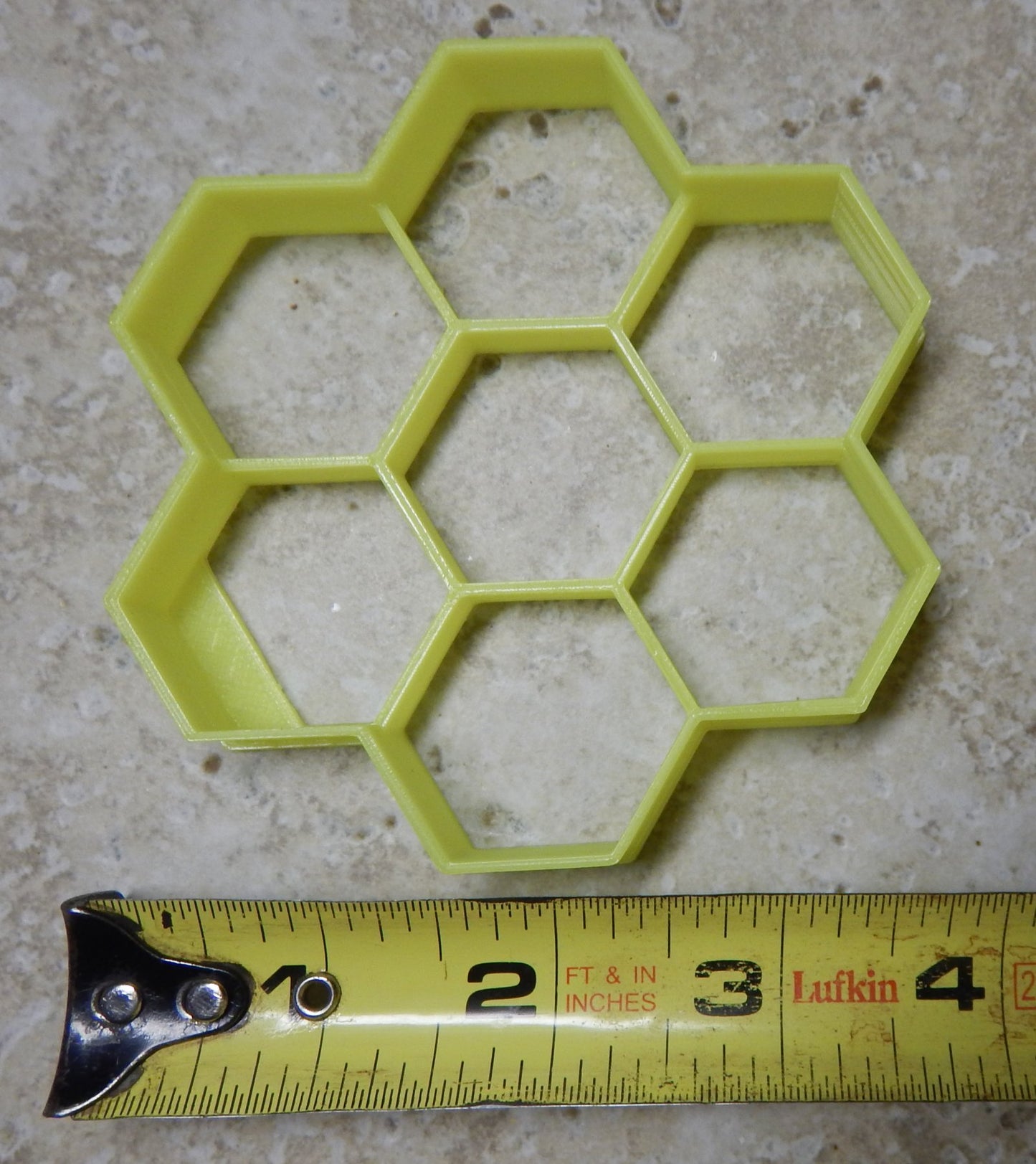 Honeycomb Honey Comb Bee Hive Hexagon Shape Cookie Cutter Made In USA PR2144