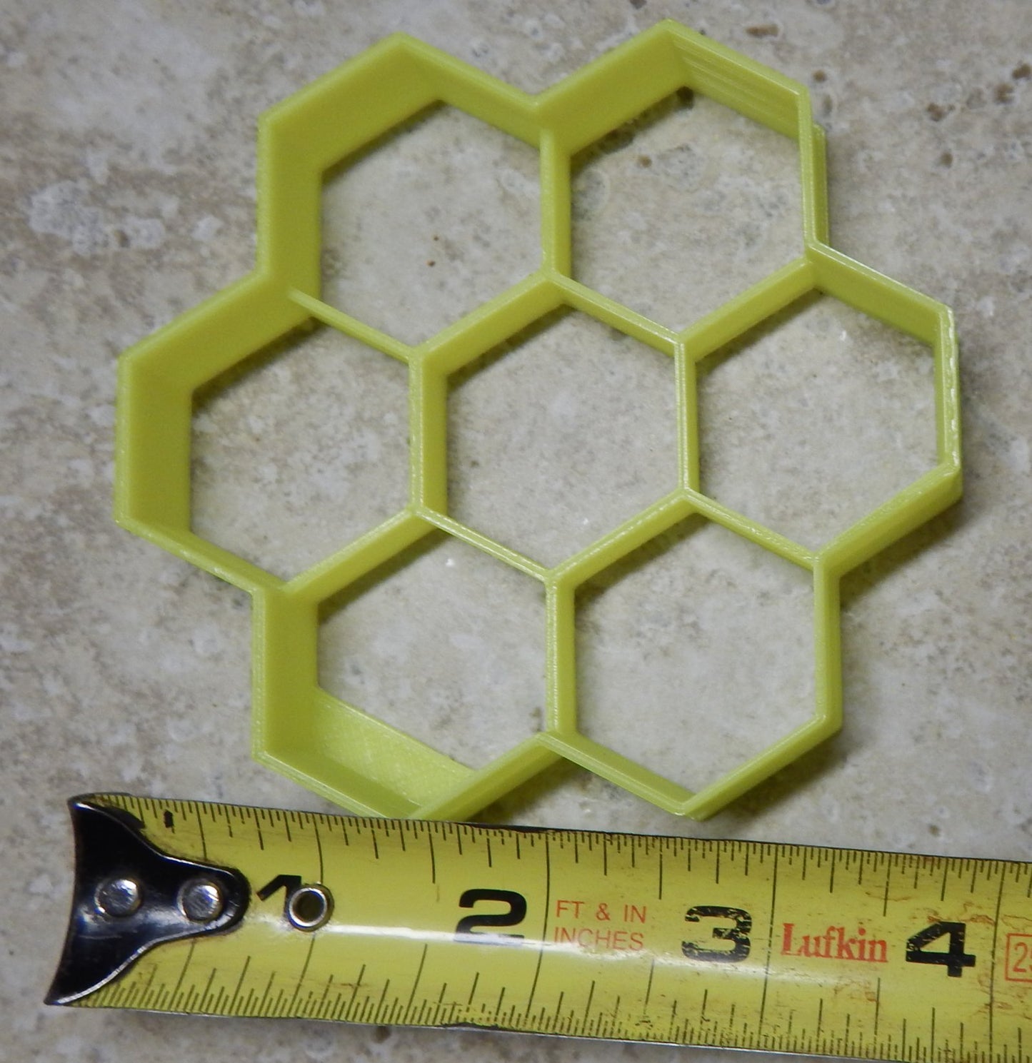 Honeycomb Honey Comb Bee Hive Hexagon Shape Cookie Cutter Made In USA PR2144