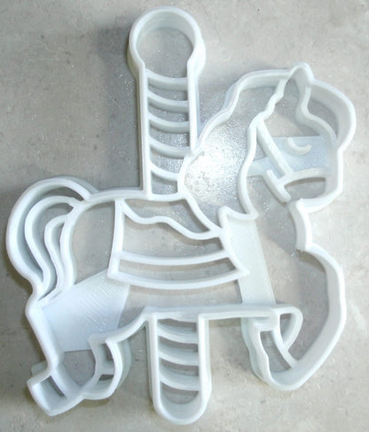 Carousel Horse Detailed Merry Go Round Amusement Ride Cookie Cutter USA PR2611