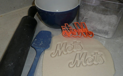 New York Mets Word Baseball Team Sports Athletics Cookie Cutter USA PR2577