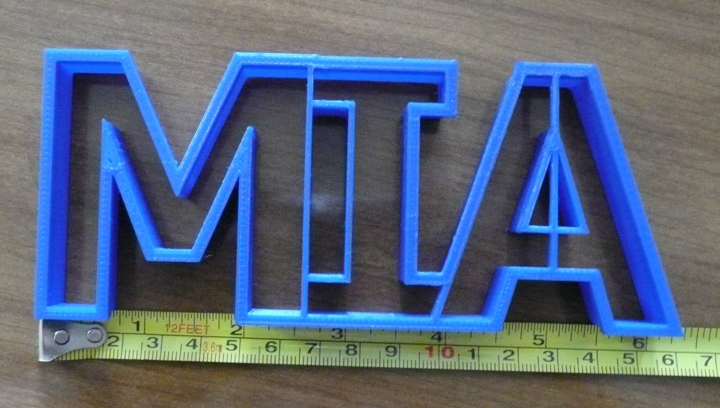 MIA Name Or POW Baking Cookie Cutter Made In USA PR421