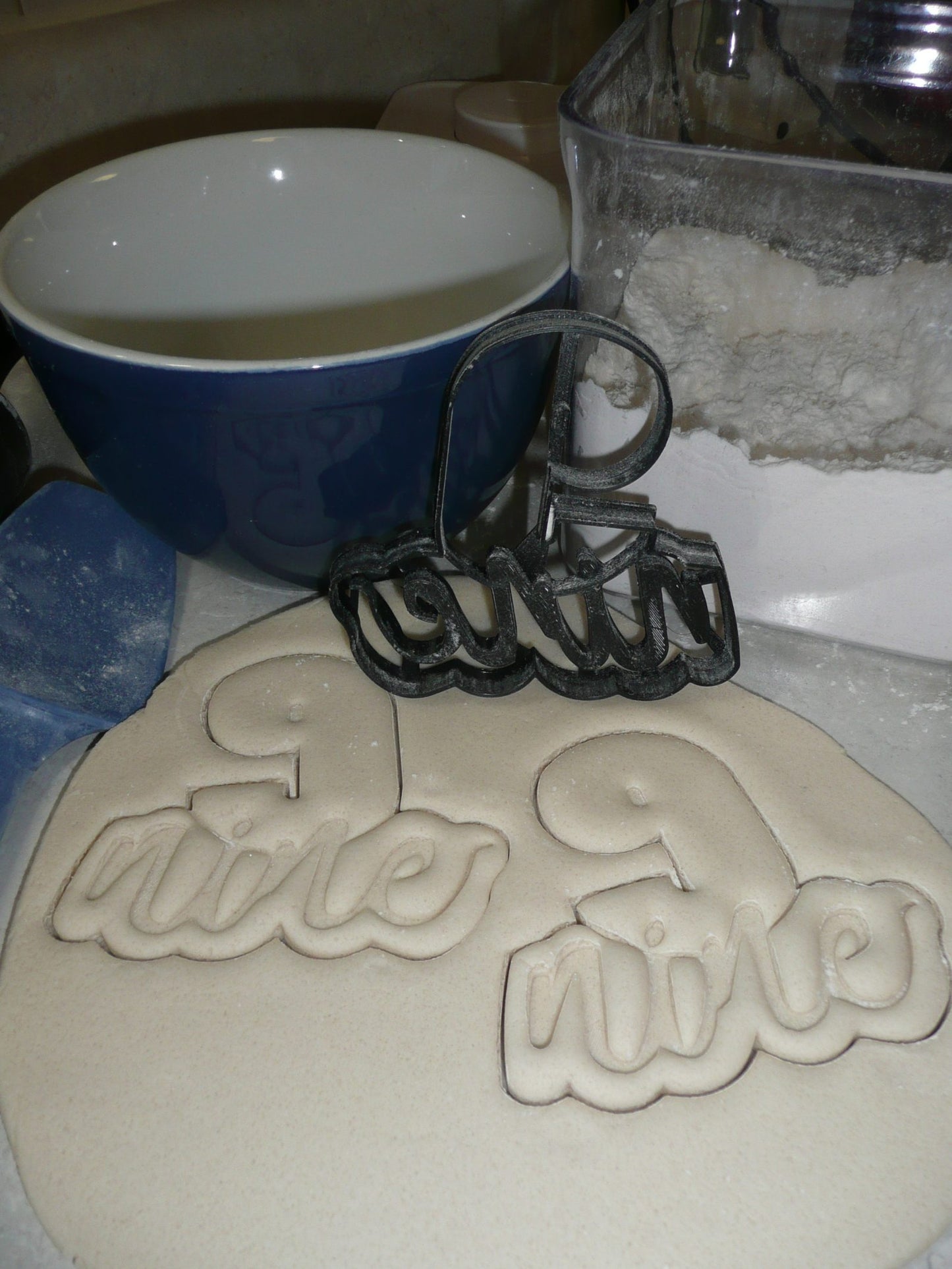 Number Nine 9 With Word Birthday Anniversary Cookie Cutter USA PR2410
