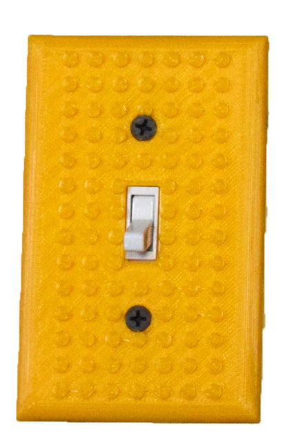 Lego Building Block Compatible Single Light Switch Cover Plate Made In USA PR400