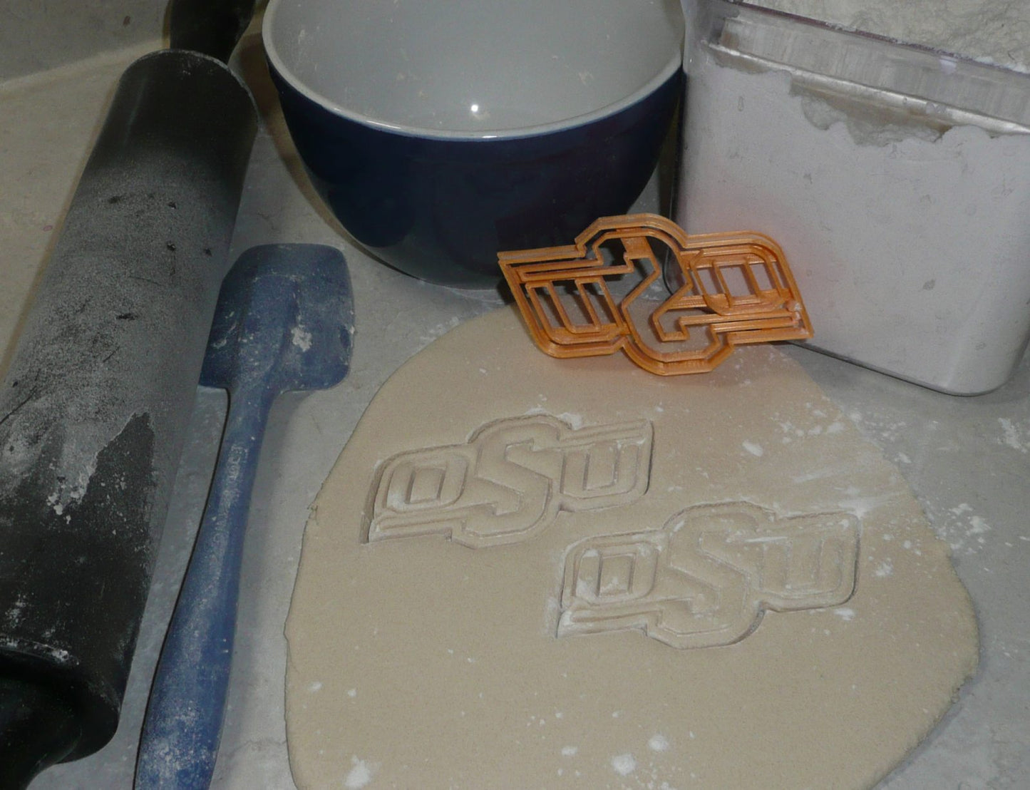 Oklahoma State University OSU Letters Sports Cookie Cutter USA PR2682