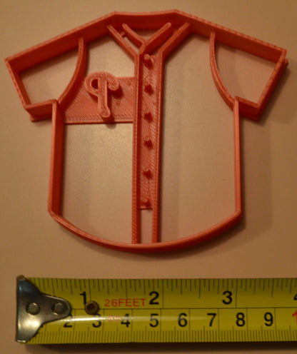 Philadelphia Phillies P Letter Baseball Jersey Athletic Cookie Cutter USA PR2543