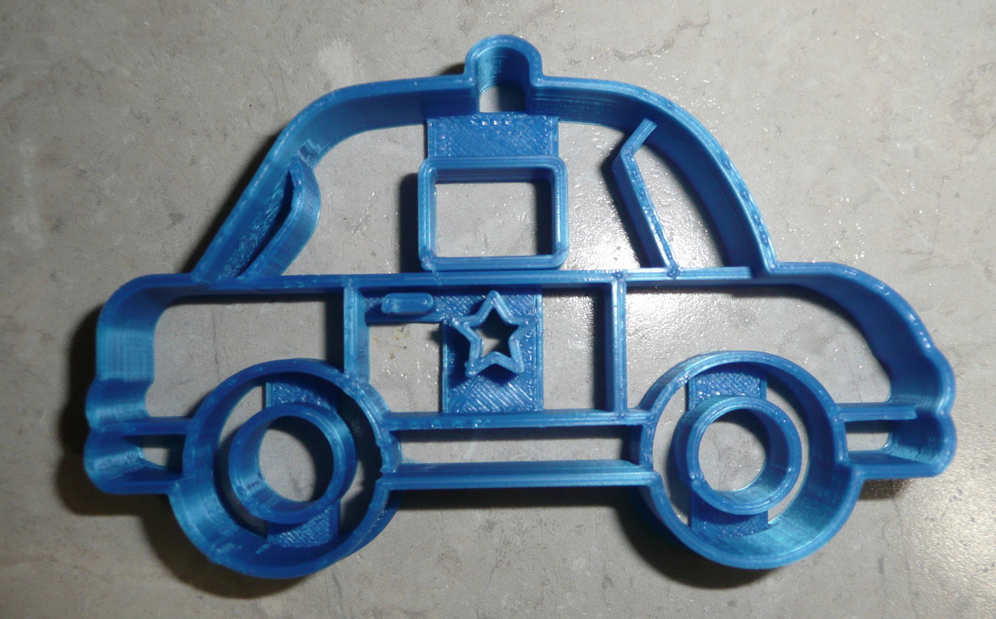 Police Car Ground Emergency Vehicle Transport Patrol Cookie Cutter USA PR2607