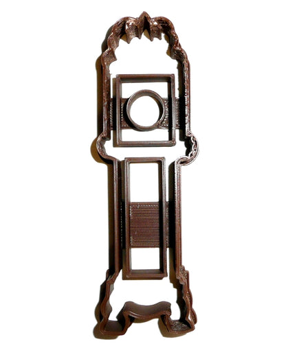 6x Grandfather Clock Fondant Cutter Cupcake Topper 1.75" USA FD964