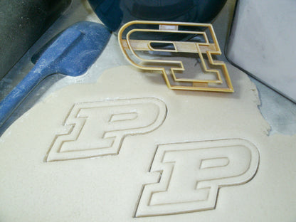 Purdue Boilermakers P Letter University Cookie Cutter Made In USA PR2216