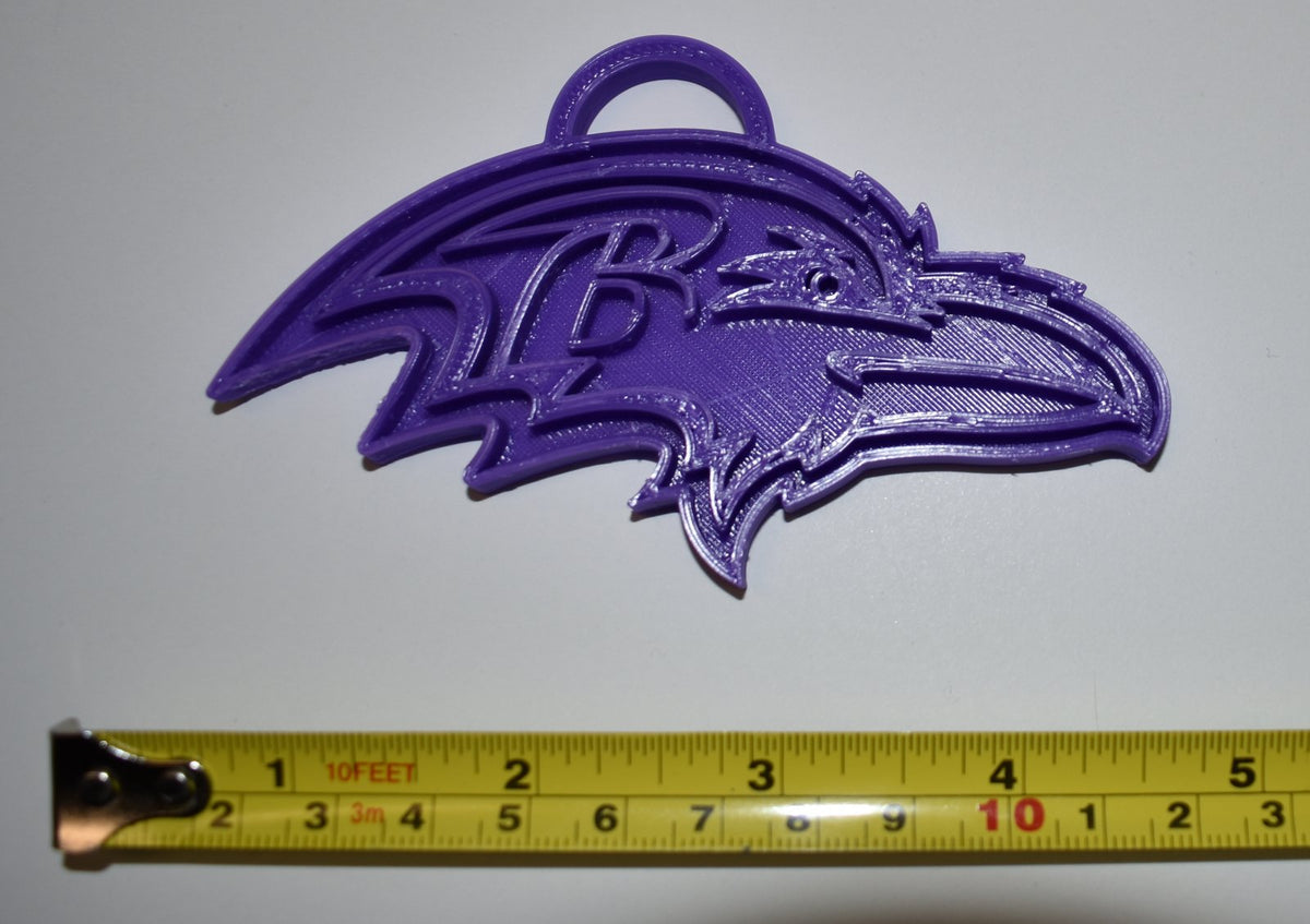 Baltimore Ravens NFL Football 3 Plastic Christmas Holiday Ornament