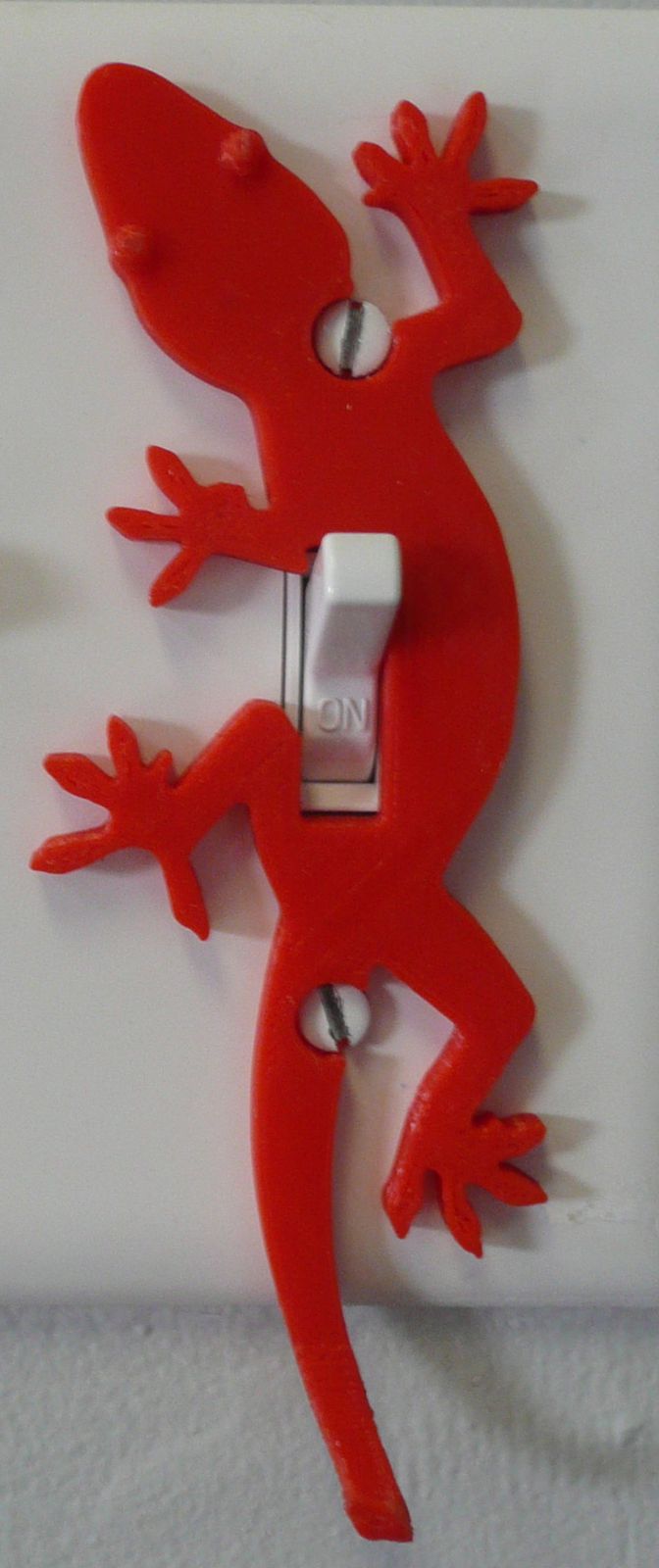 Lizard Gecko Light Switch Cover Decor With Hook For Keys Made in USA PR34