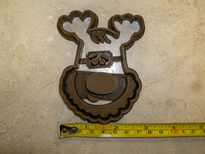 Reindeer Deer Head Kids Cartoon Animal Christmas Cookie Cutter USA PR121