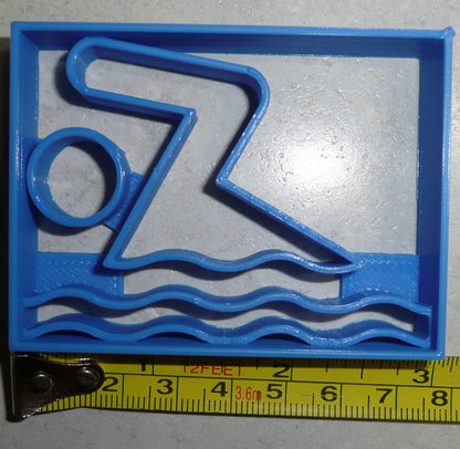 Swimming Swim Logo Pool Exercise School Sport Athletics Cookie Cutter USA PR2498