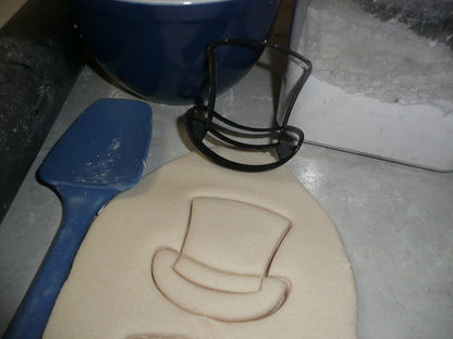 Top Hat Groom Wedding Magician Uncle Sam Snowman Cookie Cutter USA PR2503