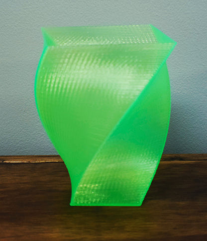 Square Twist Vase Home Decor Twisted Decorative Gift 3D Printed USA PR1