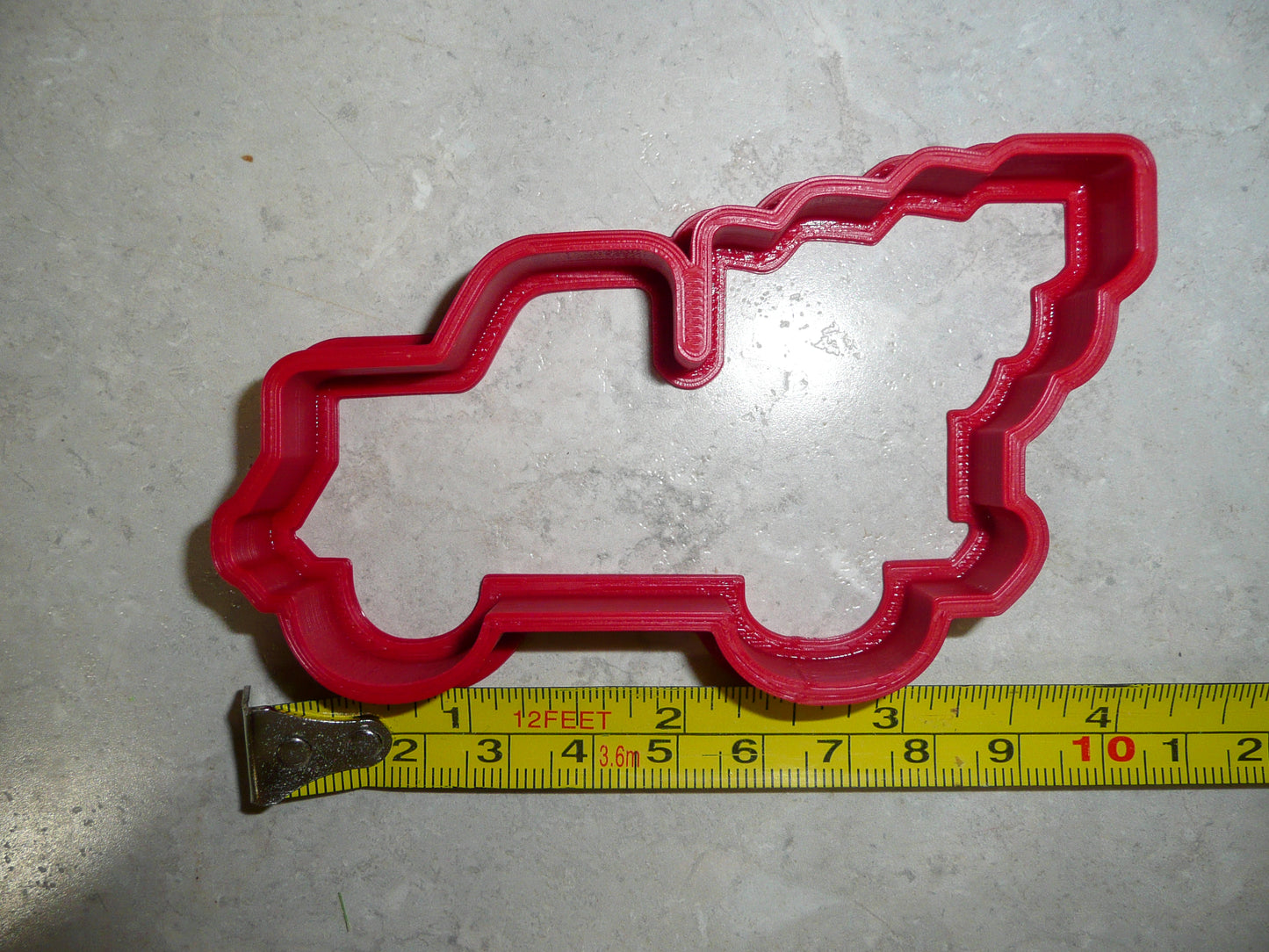 Classic Pickup Truck with Christmas Tree Outline Cookie Cutter USA PR2033