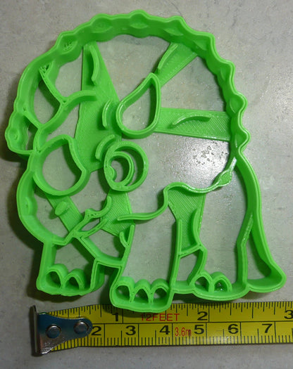 Triceratops 3 Three Horns Dinosaur Dino Cookie Cutter Made In USA PR2338
