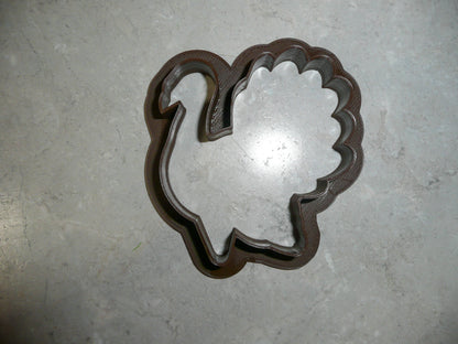 6x Turkey Wild Bird Fondant Cutter Cupcake Topper 1.75" USA FD2094