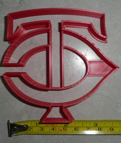 Minnesota Twins TC Letters Baseball Sports Cookie Cutter Made in USA PR2571