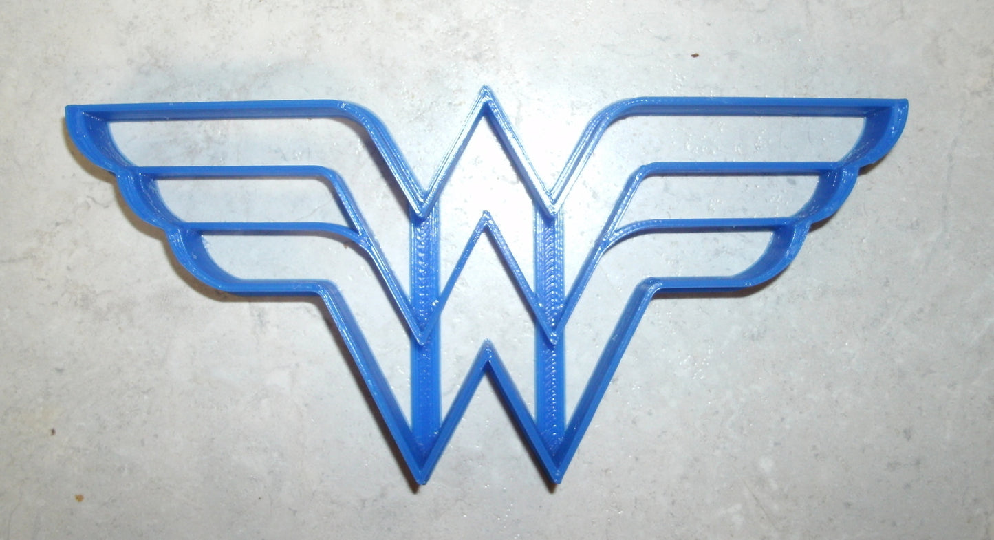 Wonder Woman Superhero Logo Cookie Cutter Baking Tool Made In USA PR511